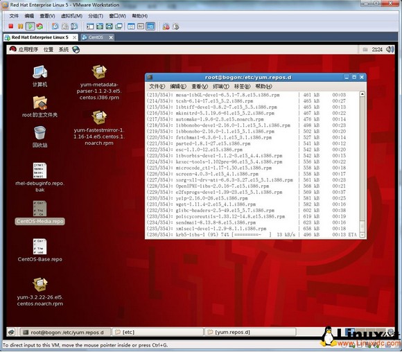 RedHat Enterprise Linux 5.4CentOS 5.5 yumԴ滻