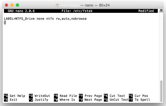 OS X֧NTFSдļ