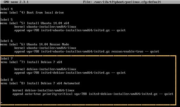 Ubuntu/DebianRHEL/CentOS 7PXE