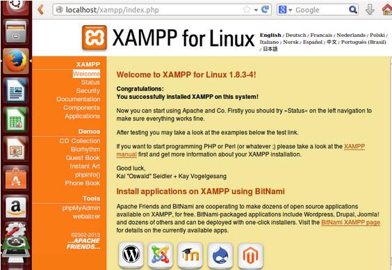 LinuxϵͳûΰװXAMPP 1.8.3.4