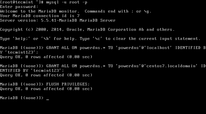 RHEL/CentOS 7аװPowerDNSPowerAdmin