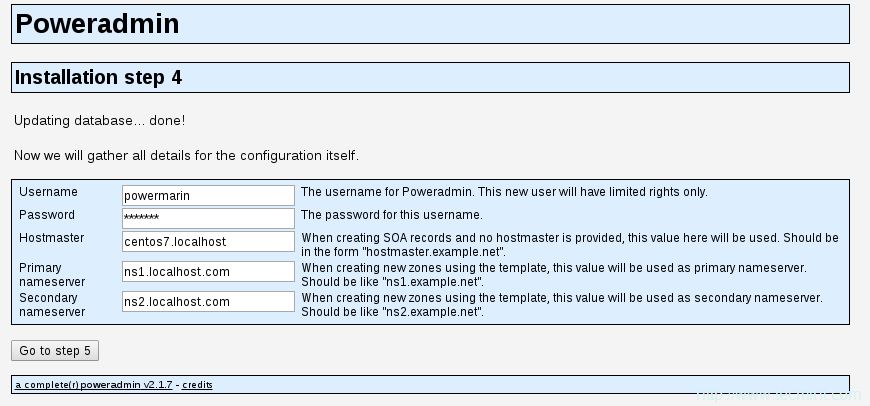 RHEL/CentOS 7аװPowerDNSPowerAdmin