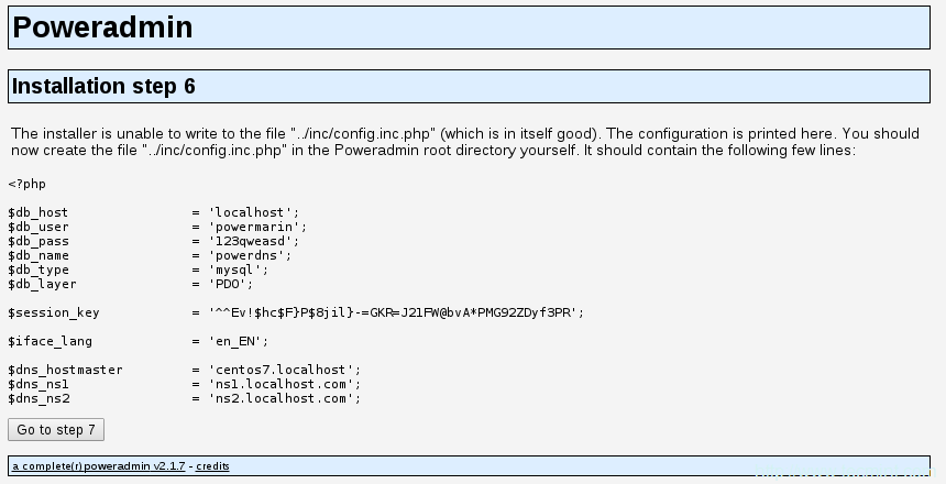 RHEL/CentOS 7аװPowerDNSPowerAdmin