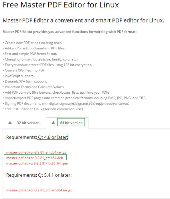 Ubuntu 14.04 64bitϰװMaster PDF Editor 3.2.81