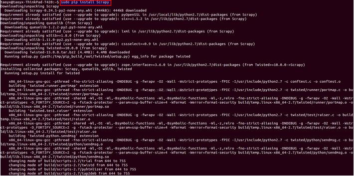 Ubuntu 14.04 64bitϰװScrapy
