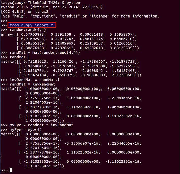 Uubuntu 14.04 64bitϴNumPy⻷