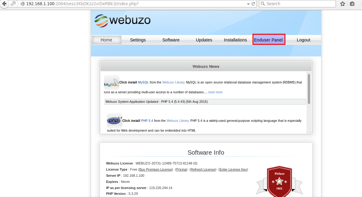 Ubuntu 15.04ϰװWebuzo