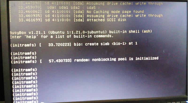 Ubuntu 14.04 LTS Server޷ع initramfs