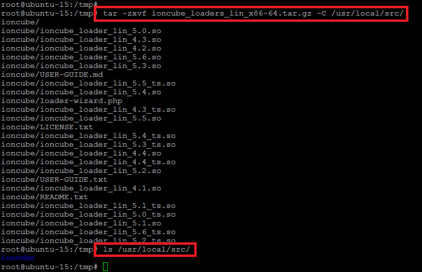 UbuntuIonCube Loaders