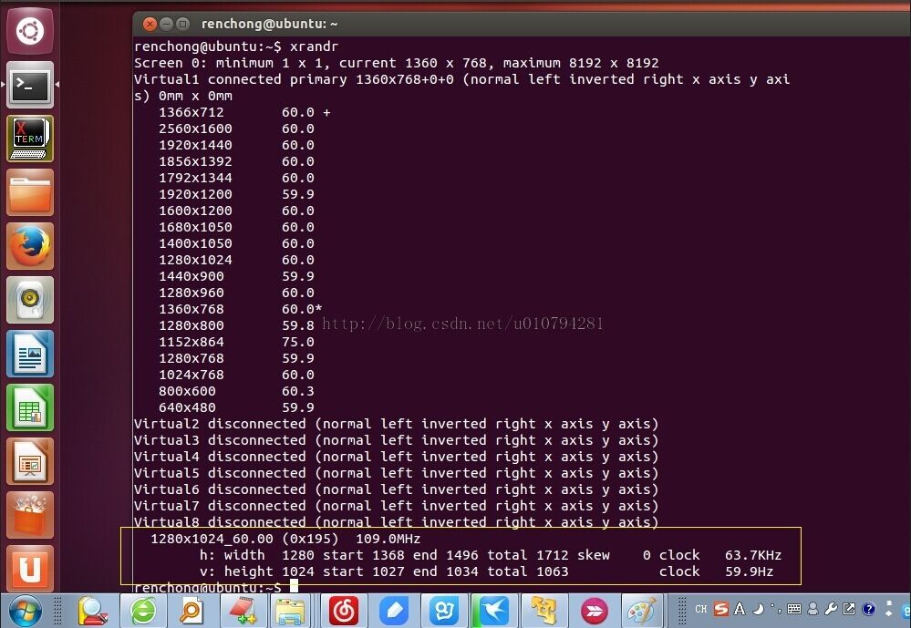 Ubuntuͨxrandrcvt޸Ļֱ