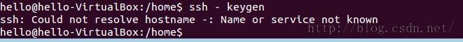 ubuntu14.04ssh - keygenssh:could not resolve hos