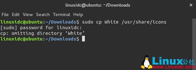 Ubuntuϵͳcp: omitting directory `White'