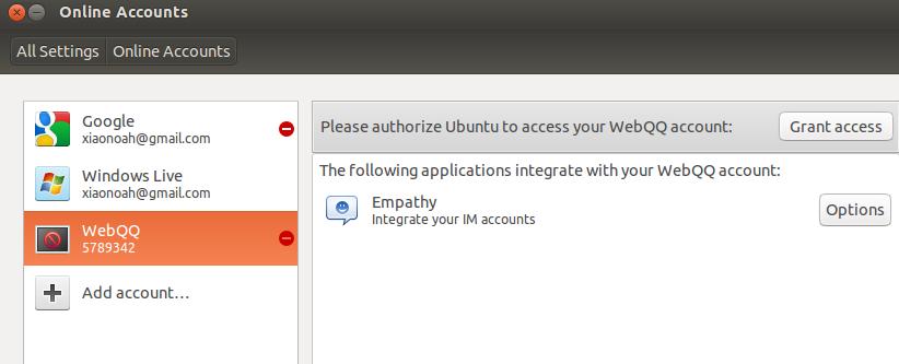 Ubuntu 12.10Empathypidgin-lwqq¼QQ