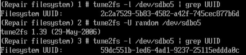 fsck.ext3: Unable to resolve UUID