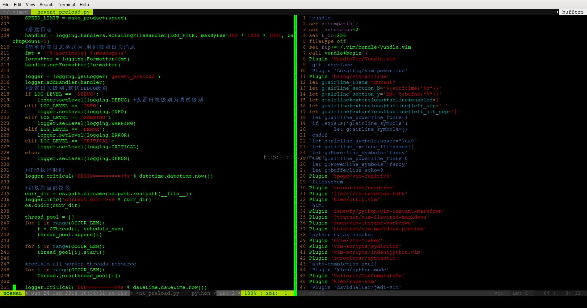 CentOS 6.6 64bitΪvim 7.4װvim-airline