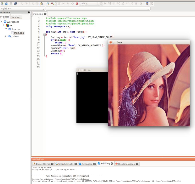 ubuntu15.10 opencv3.1װcodeblocks