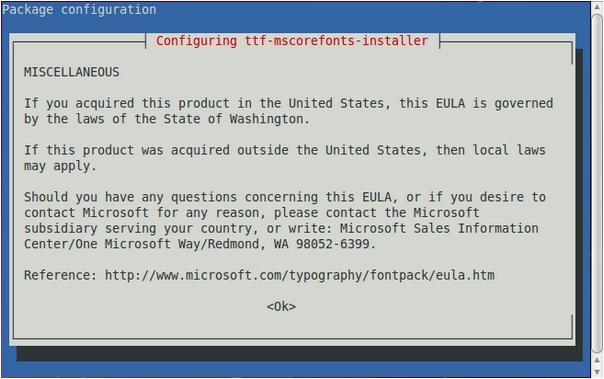 Ubuntuttf-mscorefonts-installerװ