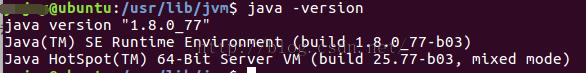 Ubuntu 16.04JDK1.8.0_77̳