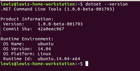 ubuntu15.1016.04ElementryOSʹDotnet Core