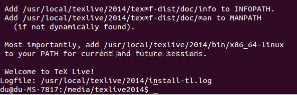 ubuntuװtexlive2014û