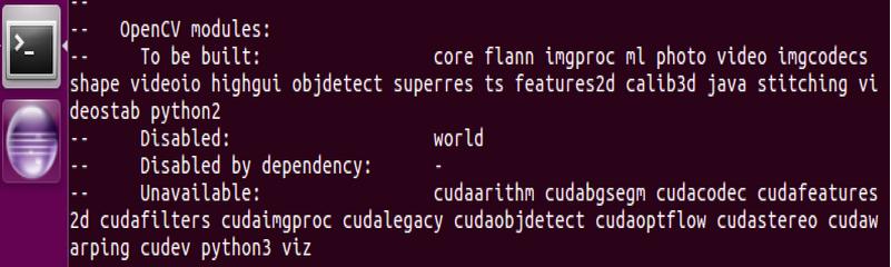 Ubuntu 16.04OpenCV 3.1.0 for Java