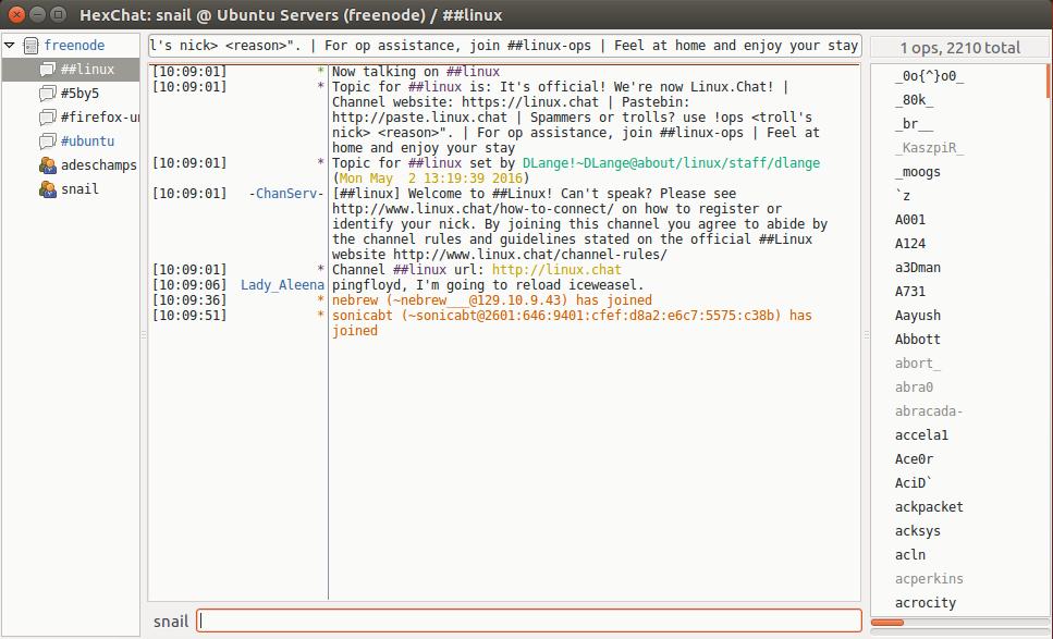 UbuntuװHexChatIRCͻ