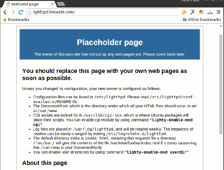 Ubuntu 15.04/CentOS 7аװLighttpd Web