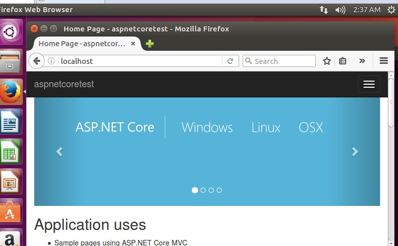 ubuntu16.4jexusasp.net core rtm