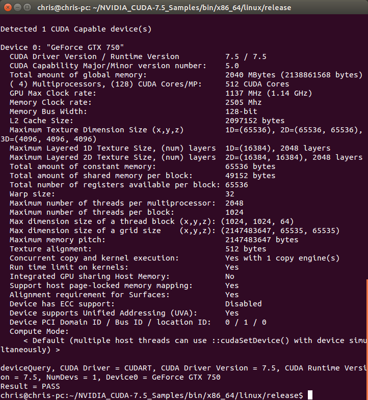 Ubuntu 14.04ϵͳװNvidia CUDA7.5Python Theano