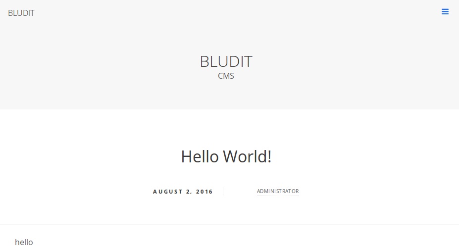 Ubuntu 16.04װBludit CMS