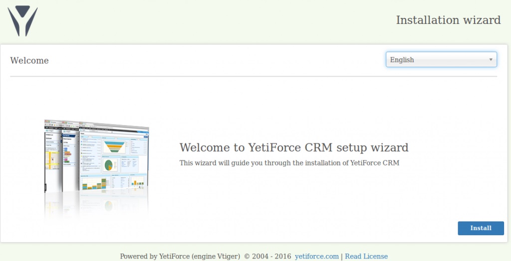 UbuntuװYetiForce CRM