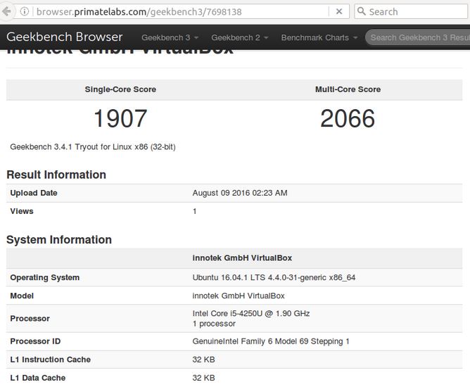 Ubuntu 16.04װʹGeekbenchܲԹ