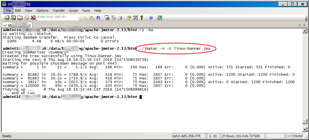 LinuxСjmeter