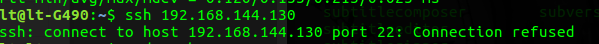 connect to localhost port 22: Connection refused취