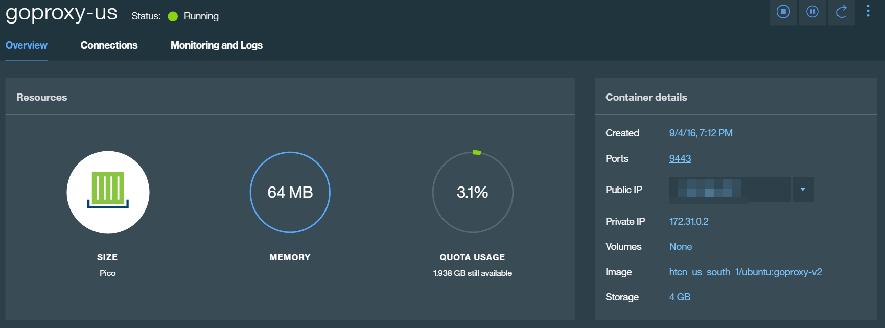 IBM Bluemix飺Containers