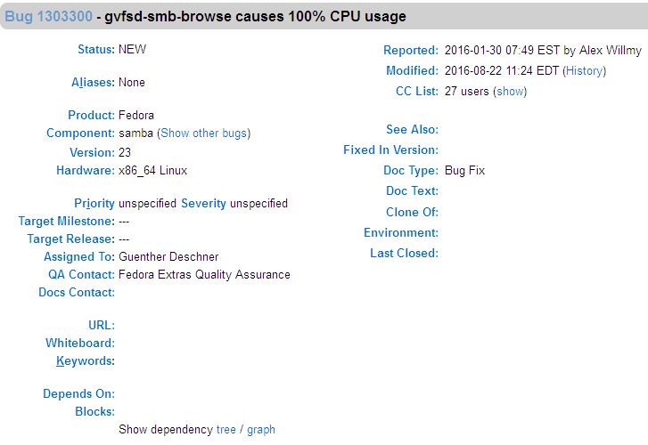 Ubuntu 16.04gvfsd-smb-browseռCPU 100%