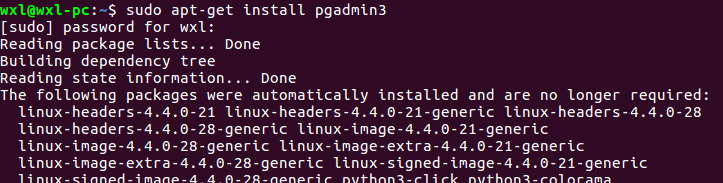 װpostgreSQL+pgcli+pgadmin3