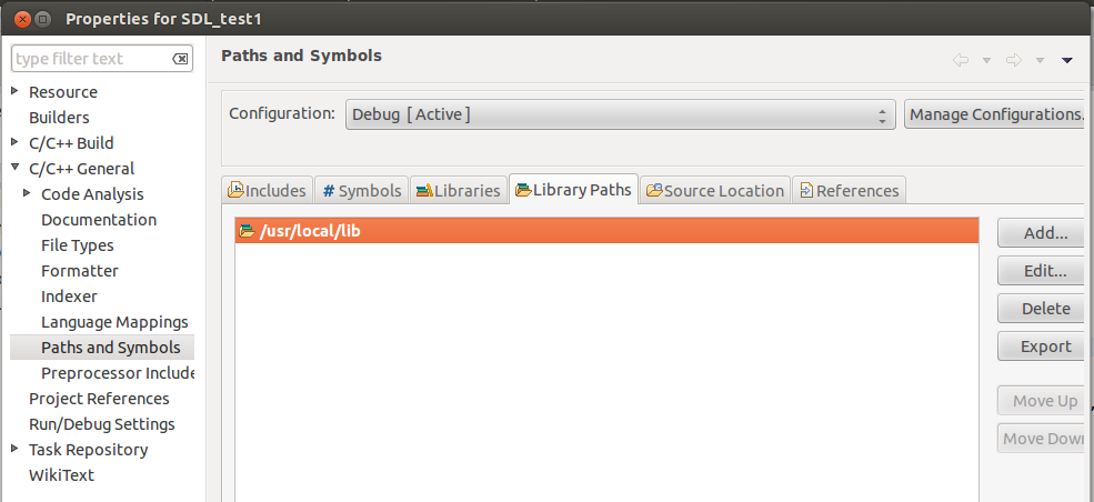 Ubuntu Eclipse SDL̵һ