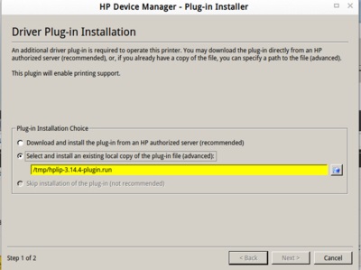 ubuntu14.04 configure HP laserJet P1106