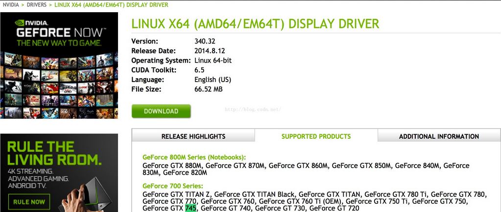 Linux(CentOS7) NVIDIA GeForece GTX 745Կ