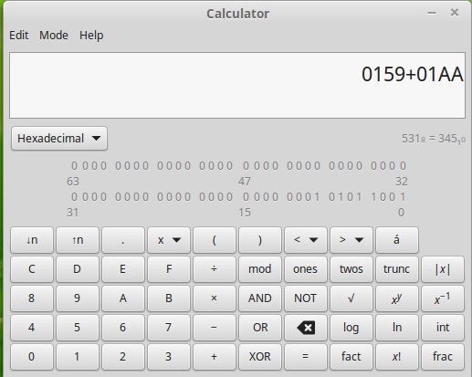 Linux MintӦCalculator