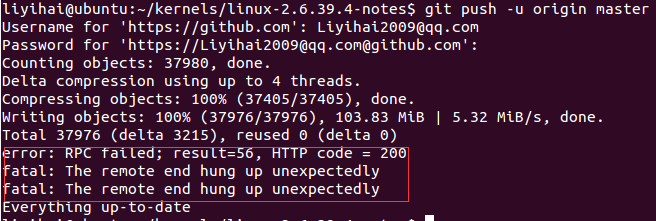 Git Error: The remote end hung up unexpectedlyĽ
