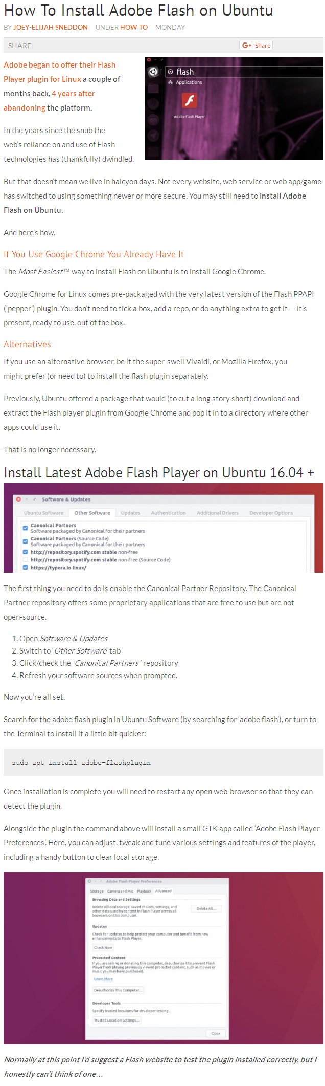 Ubuntuװ°flashadobe flash player is out of date