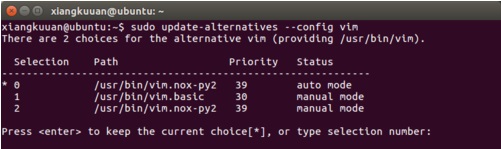 VIM֧Python2 by update-alternatives