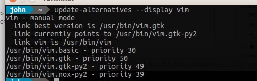 VIM֧Python2 by update-alternatives