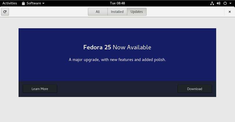 Fedora 24Fedora 25ӢĽ̳