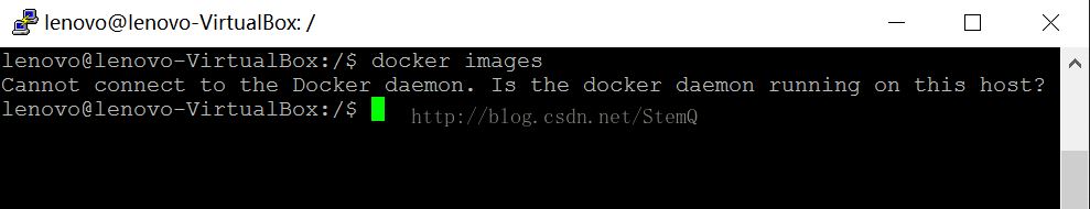 DockerCannot connect to the Docker daemon.