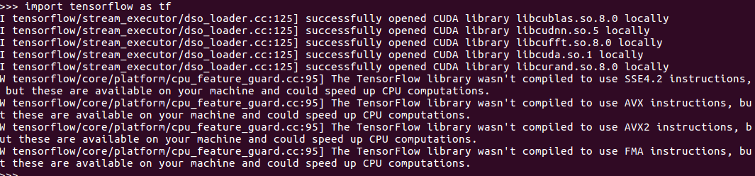 װtensorflow,libcudart.so.7.5: cannot open shared