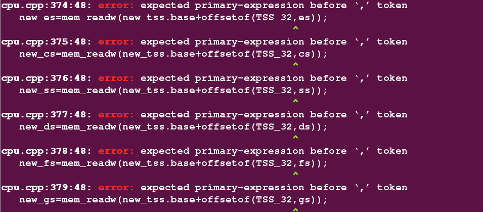 Centos 7װdosboxerror: expected primary-expression