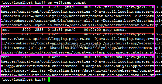 Linux ps -efųǰ̣killǰTomcaṭ